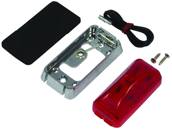 Trailer Light LED  Red Clearnce w/ Black by:  Boatersports Part No: 59319 - Canada - Canadian Dollars