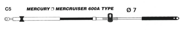 Mercury Gen I Control Cable - C5