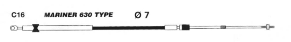 Mercury Gen I Control Cable - C16