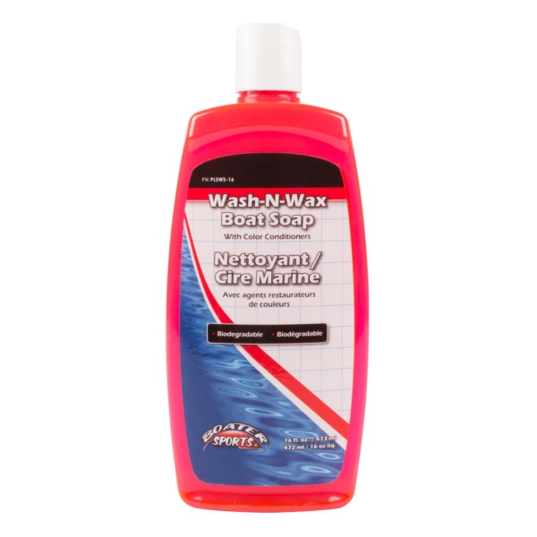 BOAT SOAP WASH & WAX 16 OZ by:  Boatersports Part No: PLSWS-16 - Canada - Canadian Dollars