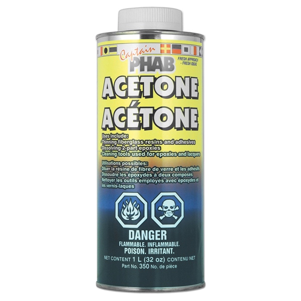 Acetone Fiberglass Cleaner