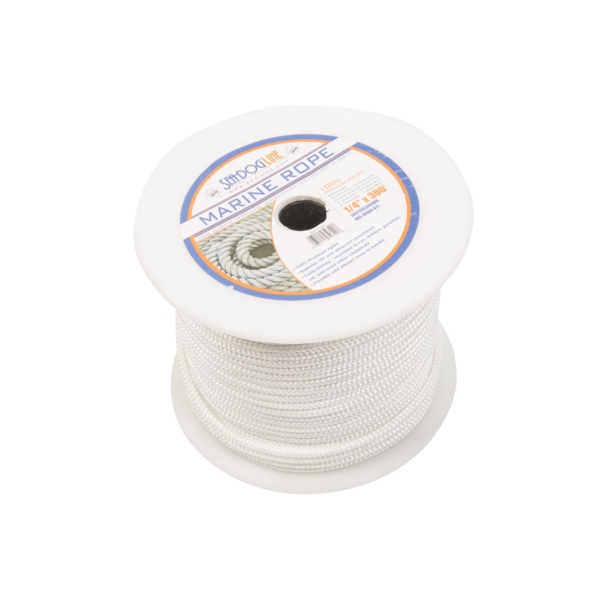 DBLE BRAIDED NYLON 1/4X300 - WHITE by: SeaDog Part No: 302106300WH -  Canada - Canadian Dollars