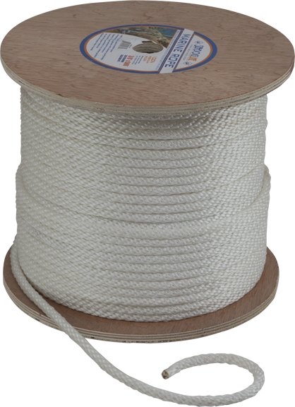 SOLID BRAID NYLON 3/16 X 500 - WHITE by: SeaDog Part No: 303105500WH -  Canada - Canadian Dollars