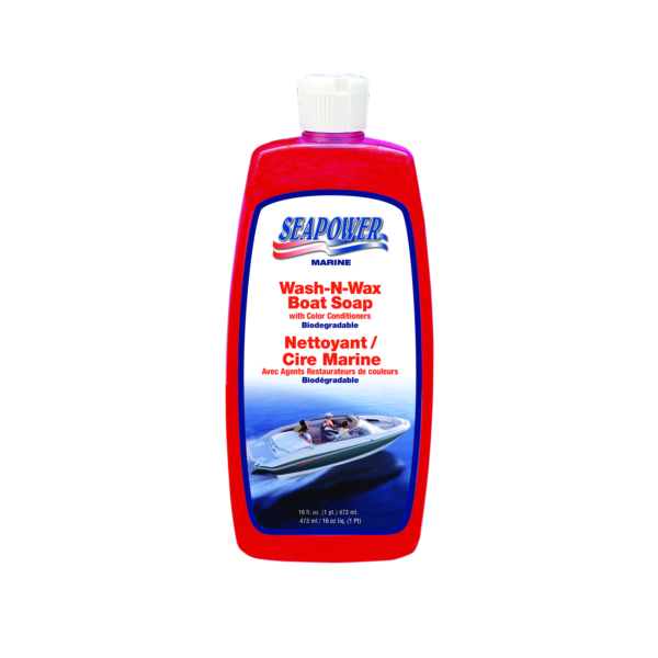WASH & WAX BOAT SOAP 16 OZ by:  Seapower Part No: SWS-16.B - Canada - Canadian Dollars