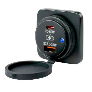 USB 3.0 & USB-C Power Socket