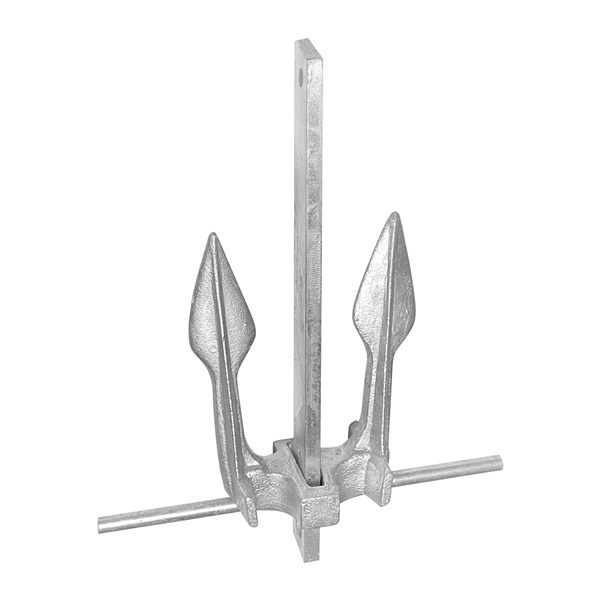 Galvanized #8 Cast Iron Fluke Claw Anchor
