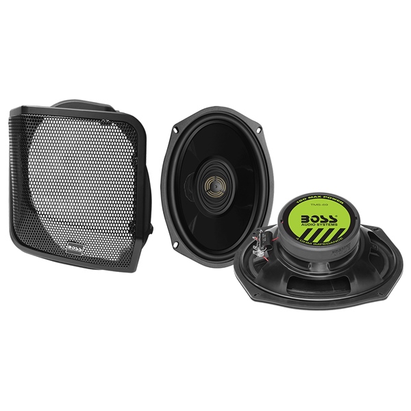 BHD98 BOSSAUDIO Boss Audio Saddlebag Speaker Kit HARLEY-DAVIDSON SADDLEBAG SPEAKER KIT BOSSAUDIO Saddlebag Speaker Kit Black