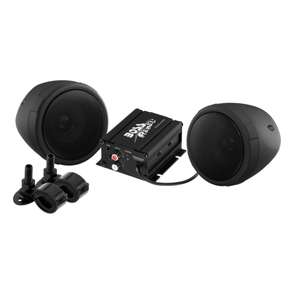 MCBK420B BOSSAUDIO Boss Audio 600 Watt Bluetooth Speaker & Amplifier SPEAKER & AMPLIFIER QTY2 Audio Speakers Black