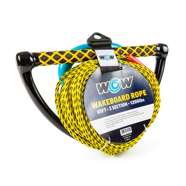 65' 3-section Wakeboard Rope