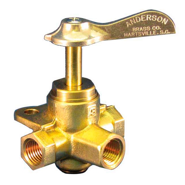 Brass Fuel Three Way Valve
