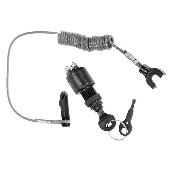 Ignition Switch with Key and Lanyard