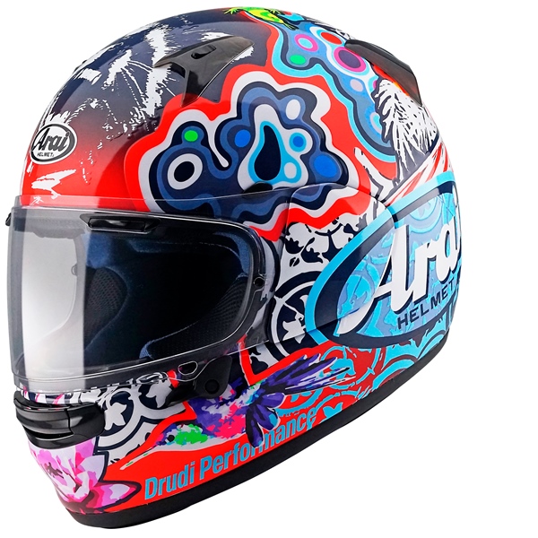 685311194336 ARAI ARAI Regent-X Full-Face Helmet Jungle-2 - Summer HELM REGENT-X JUNGLE-2 2XL ARAI Regent-X Full-Face Helmet Red, Blue, White