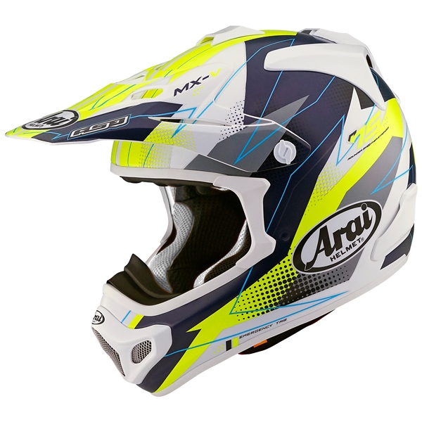 685311198693 ARAI ARAI VX-Pro4 Off-Road Helmet Resolute - Without Goggle HELM VX-PRO4 RESOLUTE YE XL ARAI VX-Pro4 Off-Road Helmet Yellow