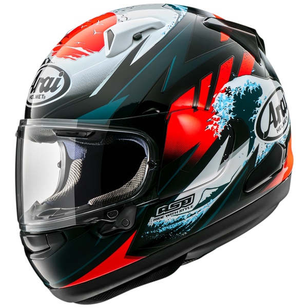 685311197252 ARAI ARAI Quantum-X Full-Face Helmet Wave - Summer HELM QUANTUM-X WAVE 2XL ARAI Quantum-X Full-Face Helmet 
