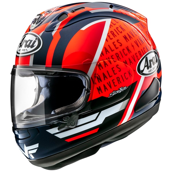 685311196491 ARAI ARAI Corsair-X Full-Face Helmet Vinales-6 - Summer HELM CORSAIR-X VINALES-6 2XL ARAI Corsair-X Full-Face Helmet Red, Black, White