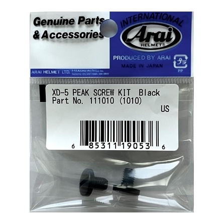 11-1010 ARAI ARAI XD-5 Peak Screw SCREW PEAK KIT XD-5 BK ARAI XD-5 Peak Screw 