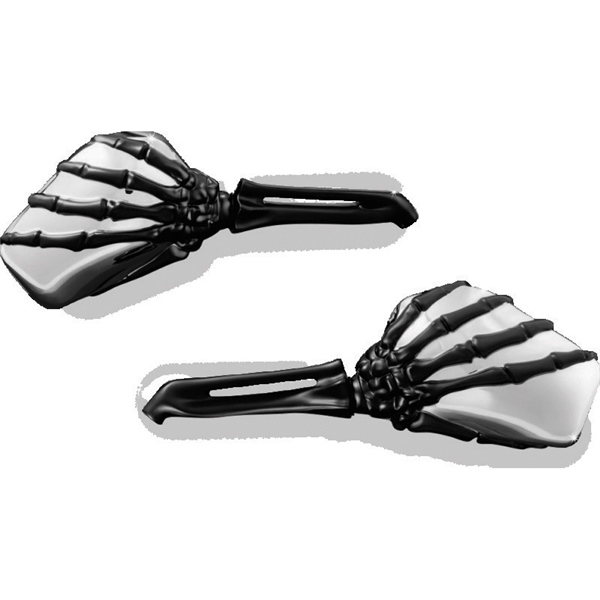 1764 KURYAKYN Kuryakyn Skeleton Hand Mirror HAND MIRROR SKELETON BK/CH KURYAKYN Skeleton Hand Mirror Black, Chrome