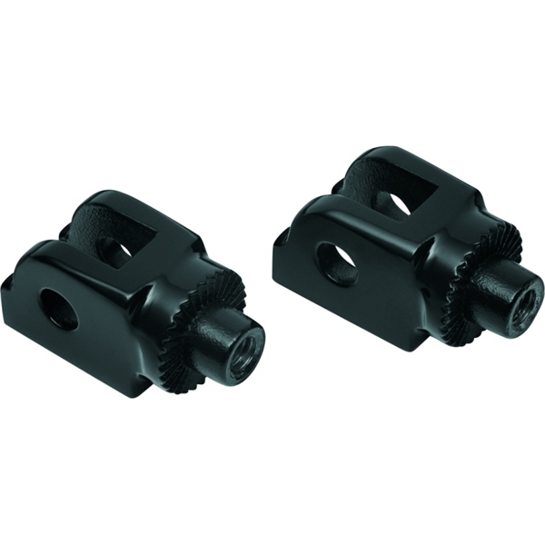 8946 KURYAKYN Kuryakyn Spline Peg Adaptor ADAPTER MOUNT SPLINED GLOSS BK Spline Peg Adaptor 