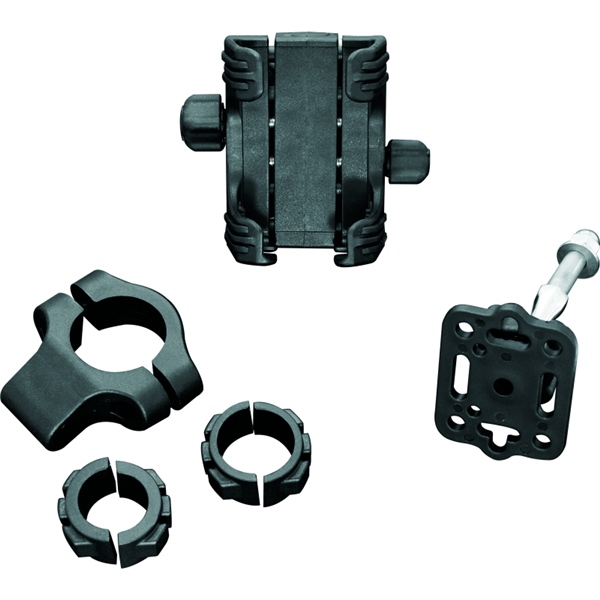 1699 KURYAKYN Kuryakyn Device Holder BAR CLAMP KIT TECH CONNECT BK Device Holder Black