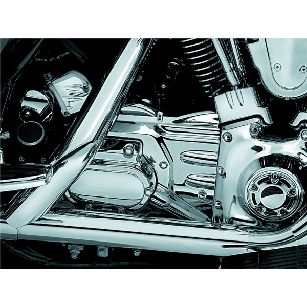 8201 KURYAKYN Kuryakyn Transmission and Oil Line Cover TRANSMISSION/OIL LINE COVER CH Engine Guards 