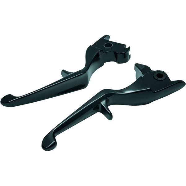 1844 NO-TOIL Kuryakyn Trigger Lever Set LEVER TRIGGER GLOSS BK KURYAKYN Trigger Lever Set 