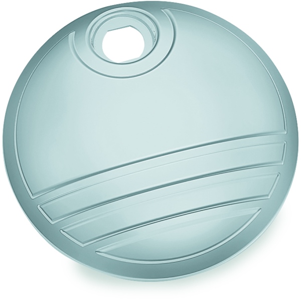 6968 KURYAKYN Kuryakyn Tri-Line Fuel Cap Carburant - Round DOOR FUEL TRI-LINE CH Tri-Line Fuel Cap Chrome