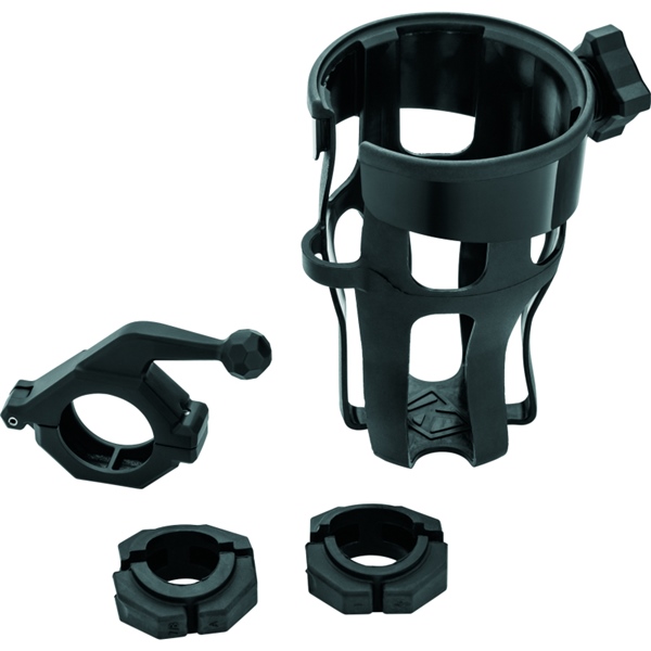 6483 KURYAKYN Kuryakyn Reflex Drink Holder with Bar Mount DRINK HOLDER W/BAR MOUNT REFLEX BK Reflex Drink Holder with Bar Mount Black