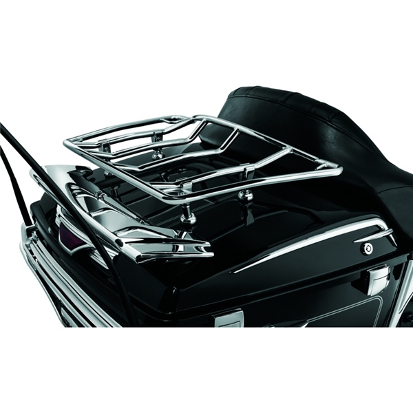 7159 KURYAKYN Kuryakyn Adjustable Trunk Luggage Rack TRUNK LUGGAGE RACK ADJUT M-RACK CH Adjustable Trunk Luggage Rack Chrome