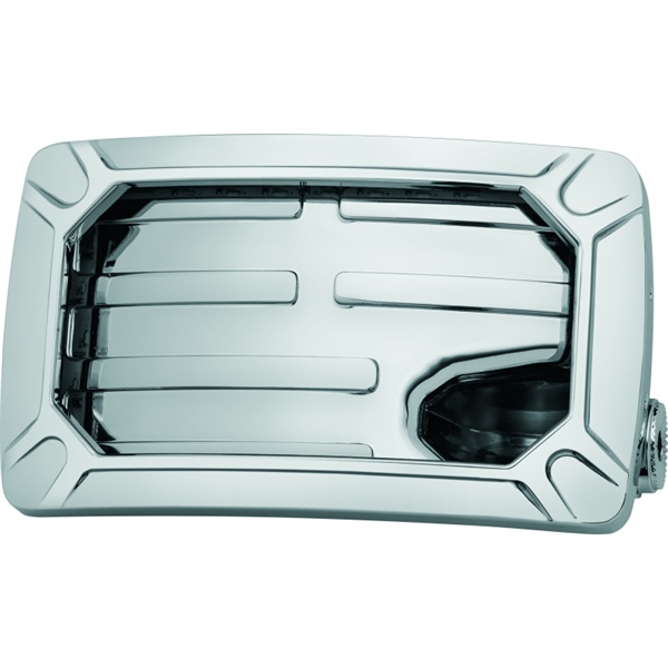 3192 DYNOJET Kuryakyn Nova Curved Vertical Mount Side License Plate Holder LICENSE PLATE HOLD NOVA CURVED HORIZ CH Nova Curved Vertical Mount Side License Plate Holder Chrome