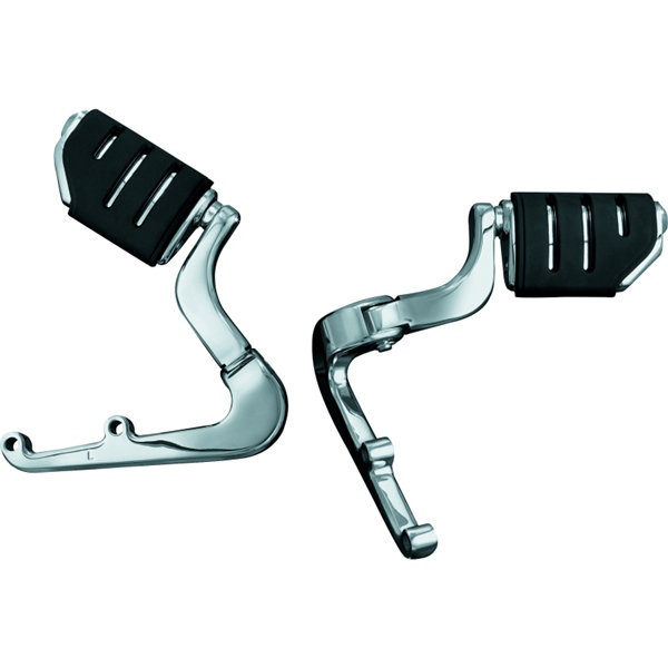 7016 KURYAKYN Kuryakyn Passenger Cruise Pegs FOOTPEG CRUISE PASS CH HON Passenger Cruise Pegs Chrome, Black