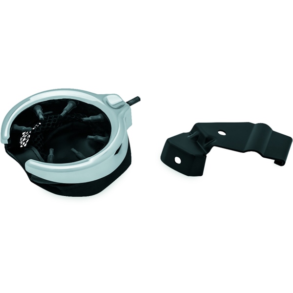 1832 KURYAKYN Kuryakyn Passenger Drink Holder Right Side DRINK HOLDER RG SIDE INDIAN Passenger Drink Holder Right Side Black, Chrome