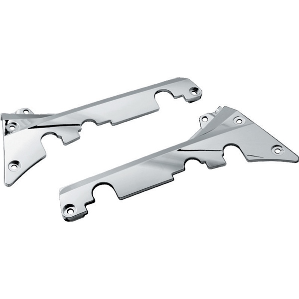 7506 KURYAKYN Kuryakyn Passenger Floorboard Side Cover FOOTPEG SIDE COVER PASS CH HON Passenger Floorboard Side Cover Chrome