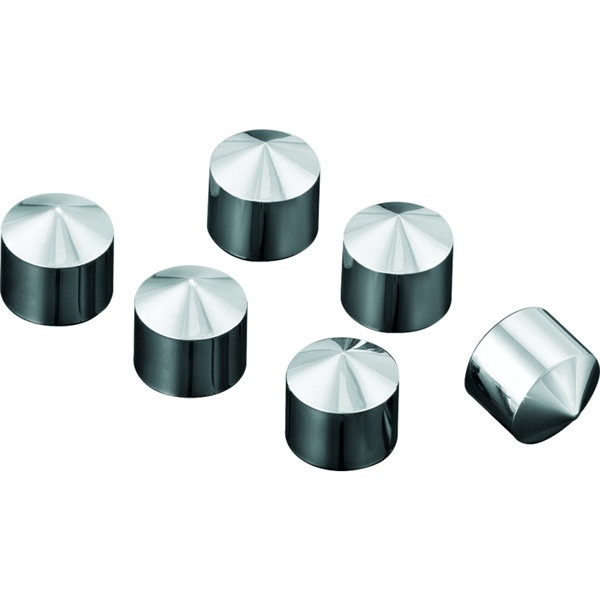 8693 KURYAKYN Kuryakyn Peaked Rocker Box Bolt Cover COVERS BOLT CH QTY6 Peaked Rocker Box Bolt Cover Chrome