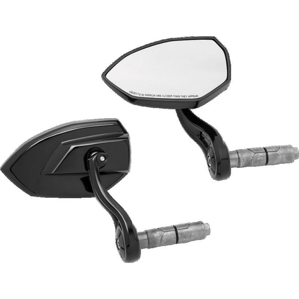 1959 KURYAKYN Kuryakyn Phantom Bar End Mirror MIRROR PHANTOM BAR END BK Phantom Bar End Mirror Black