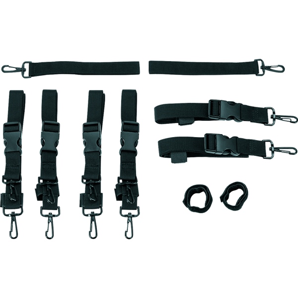 5163 KURYAKYN Kuryakyn Luggage Strap STRAP KIT PREMIUM QTY10 KURYAKYN Luggage Strap Black