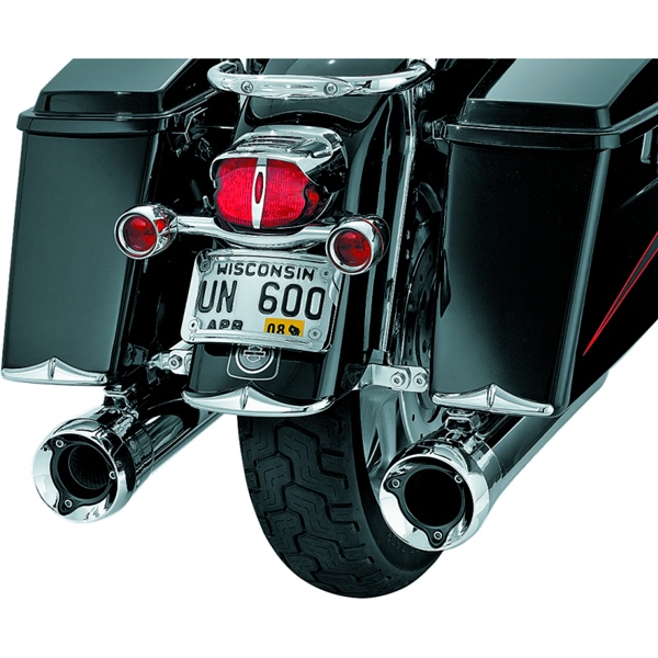 Image-2 Kuryakyn Rear Fender Flare FENDER RR ACCENT SADDLEBAG CH QTY2 8640 8640 KURYAKYN