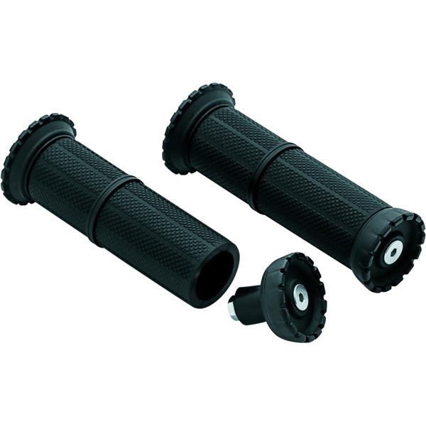 3585 KURYAKYN Kuryakyn Riot Universal Grip GRIP 1" UNIV RIOT SAT BK KURYAKYN Riot Universal Grip Satin Black