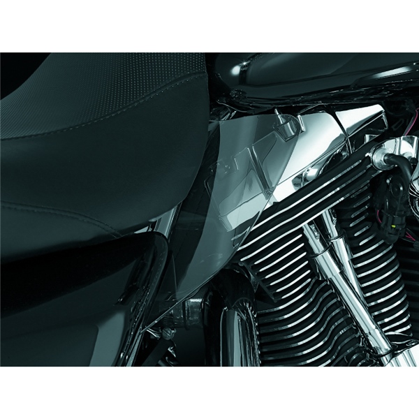 1188 DYNOJET Kuryakyn Saddle Shield Heat Deflector HEAT SHIELD AIRMASTER SMK KURYAKYN Saddle Shield Heat Deflector Smoke