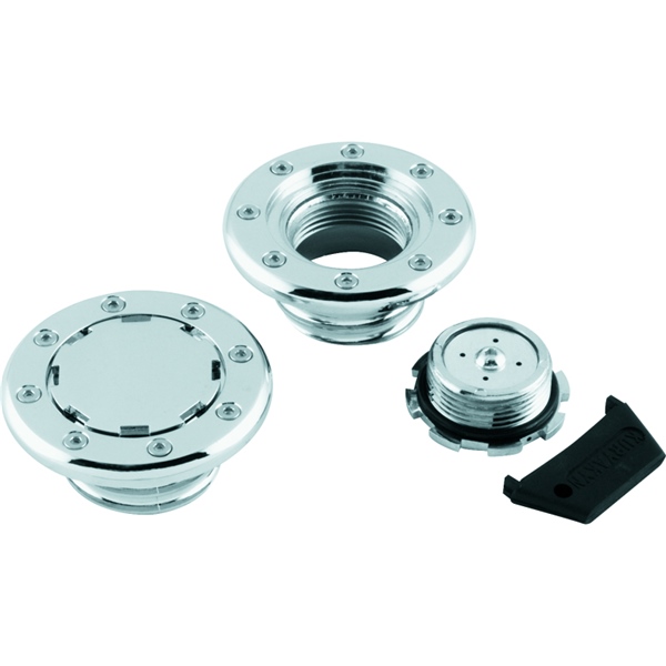 8310 KURYAKYN Kuryakyn Vented Flush Mount Gas Cap - Harley 837895 GAS CAP FLUSH MOUNT CH KURYAKYN Vented Flush Mount Gas Cap - Harley Chrome