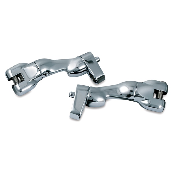 7527 KURYAKYN Kuryakyn Adjustable Passanger Peg Adapter FOOTPEG MOUNT PASSENGER ADJ CHRM Adjustable Passanger Peg Adapter 