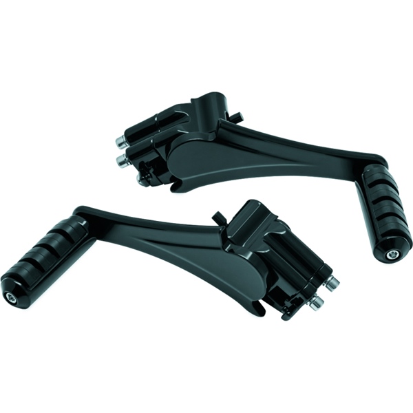 7059 KURYAKYN Kuryakyn Adjustable Passenger Peg with Iso Small Peg FOOTPEG SMALL ISO PASSENGER ADJ BK Adjustable Passenger Peg with Iso Small Peg Black