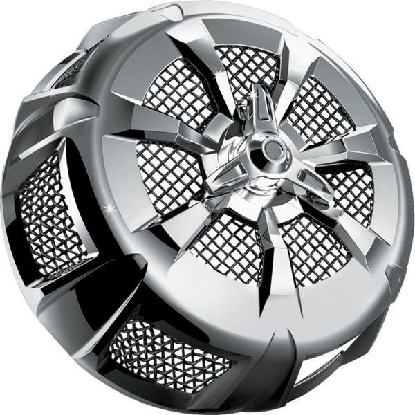 9439 KURYAKYN Kuryakyn Alley Cat Air Cleaner Cover Air Filter AIR FILTER COVER CHRM KURYAKYN Alley Cat Air Cleaner Cover 