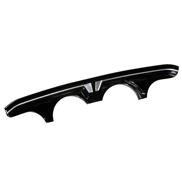 6942 KURYAKYN Kuryakyn Bahn Upper Gauge Trim UPPER GAUGE ACCENT TUXEDO KURYAKYN Bahn Upper Gauge Trim 