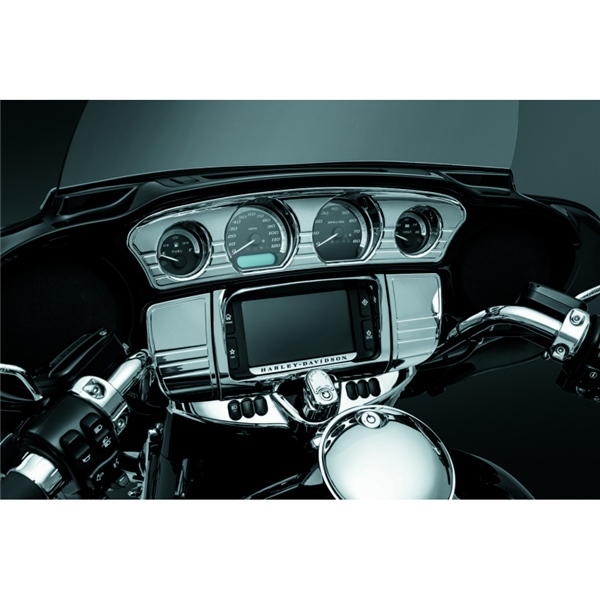7240 KURYAKYN Kuryakyn Deluxe Tri-Line Stereo Trim TRIM STEREO TRI-LINE DELUXE CHRM Deluxe Tri-Line Stereo Trim 