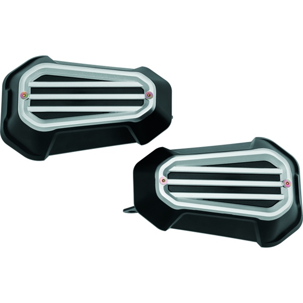 6708 KURYAKYN Kuryakyn Dillinger Handguard HANDGUARD DILLINGER SI KURYAKYN Dillinger Handguard Silver