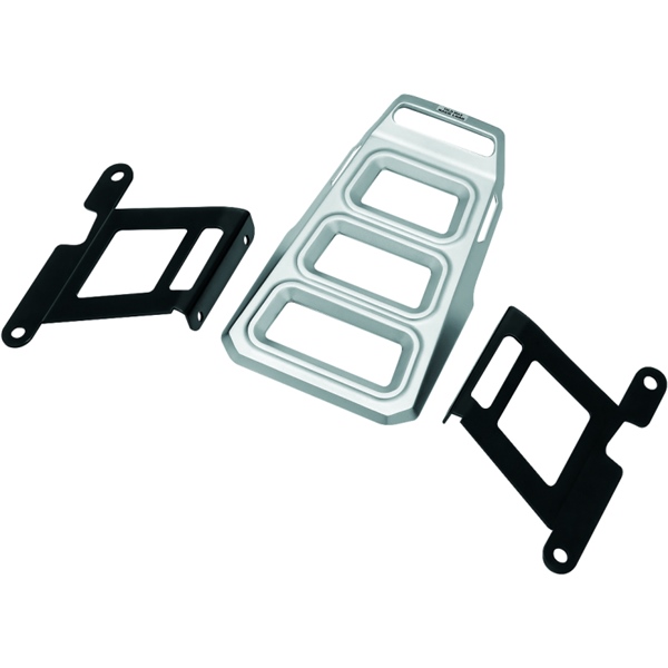 6664 KURYAKYN Kuryakyn Dillinger Luggage Rack LUGGAGE MOUNT DILINGER SI KURYAKYN Dillinger Luggage Rack Silver