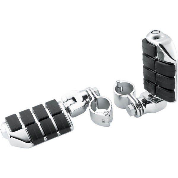 7992 KURYAKYN Kuryakyn Dually ISO Pegs With Clamp 1-1/4" FOOTPEG DUALLY ISO W/1-1/4" CLAMP CHRM Dually ISO Pegs With Clamp 1-1/4" Chrome