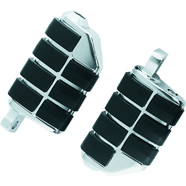8028 KURYAKYN Kuryakyn Dually ISO Pegs With Male Adapter FOOTPEG ISO W/MALE MOUNT CHRM Dually ISO Pegs With Male Adapter Chrome