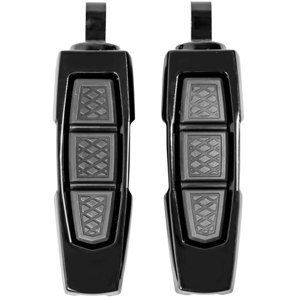 10030-2 KURYAKYN Kuryakyn Enygma Peg FOOTPEG ENYGMA W/ADAPTER GLOSS BK Enygma Peg Glossy Black