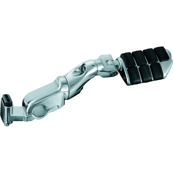 4073 FEULING-OIL-PUMP-CORP. Kuryakyn Ergo II Dually ISO Peg With Arm FOOTPEG DUALLY ISO W/MINI ARM CHRM Ergo II Dually ISO Peg With Arm Chrome